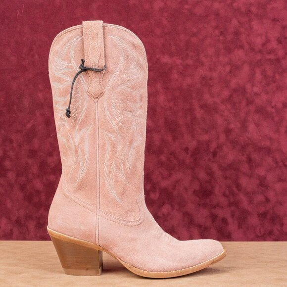 Idyllwind Women Charmed Rose Suede Western Cowboy Knee Boots sz 10 - Picture 3 of 9